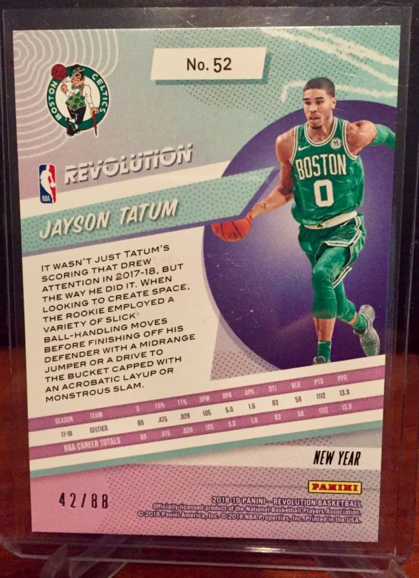 jayson tatum 2018-19 revolution chinese new year emerald parallel /88