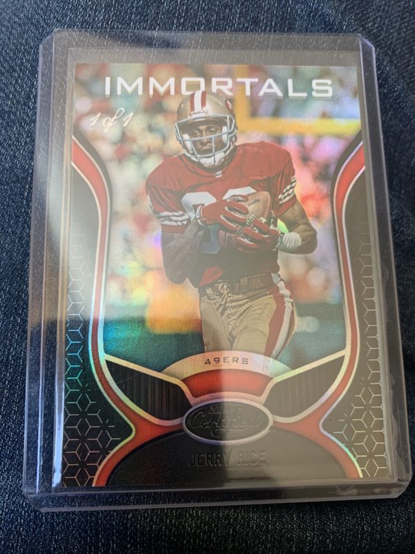 Jerry Rice 2019 Certified Immortals 1/1